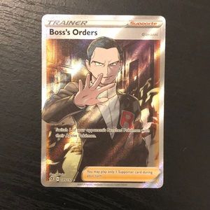 One Pokémon card: Boss’s Orders